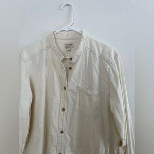 Filson Cream Button-Up 100% cotton Shirt